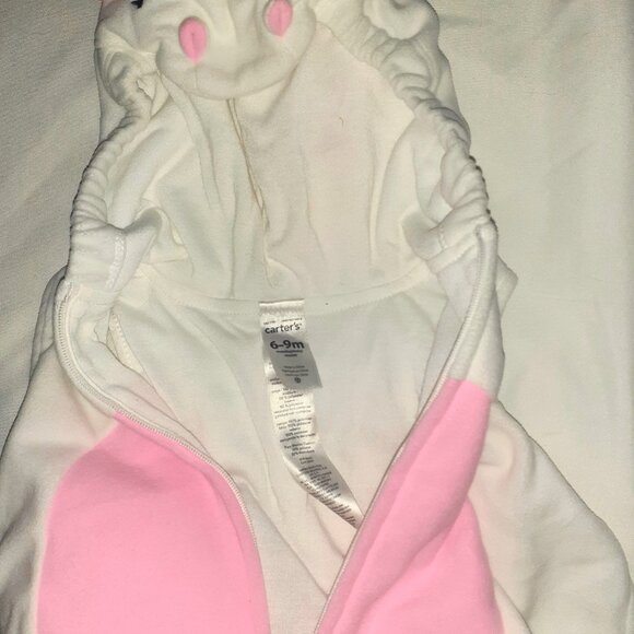 CARTERS 1 PC. UNICORN COSTUME PINK WHITE BUBBLE BODYSUIT INFANT GIRLS 6-9 MONTHS - Picture 3 of 4